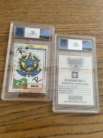 Panini Ronaldo Rookie - 2 Sticker - Excellent (EX)