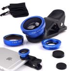 DrPhone PiX - 180° Universele 3 in 1 Fish Eye Lens - Macro /, Telecommunicatie, Mobiele telefoons | Toebehoren en Onderdelen, Verzenden