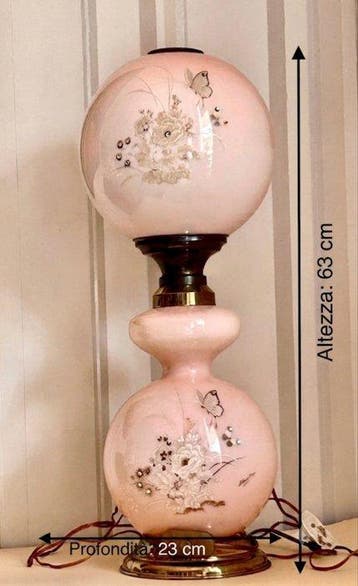 Maximilian - Globe tafellamp - Glas, Messing, Metaal - Weg, Antiek en Kunst