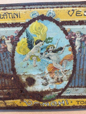 1910 Zeldzame blik Venchi Torino – Chocolaatjes, Dragees en