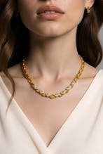 Halsketting - 18 karaat Exclusieve Vintage 18k Geelgoud 3,05, Handtassen en Accessoires, Kettingen, Nieuw