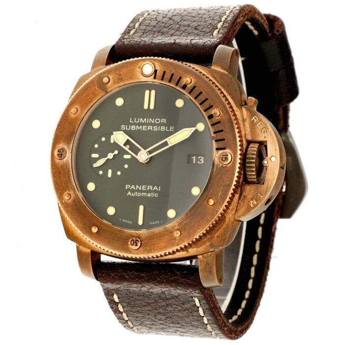 Panerai - Luminor Submersible 1950 Bronzo - PAM00382 -, Bijoux, Sacs & Beauté, Montres | Hommes