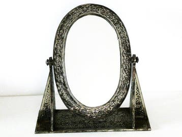 Handvervaardigd - Miroir- Un miroir vintage à bascule /