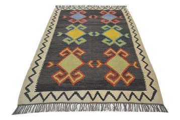 Handgeweven Turks Kelim tapijt van wol, ca. 214 x 160 cm., Nieuw