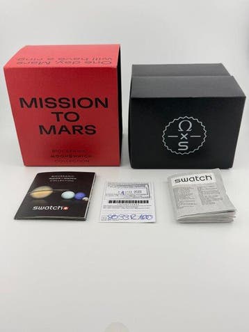 Omega x Swatch - MoonSwatch - Mission to Mars - Sans prix de, Nieuw