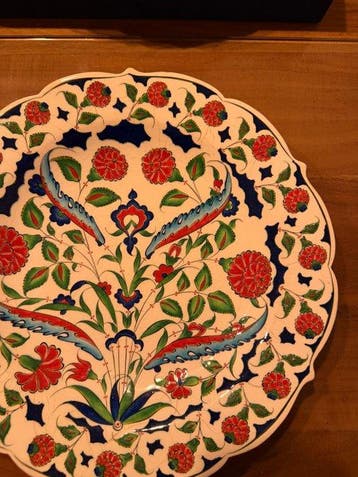 Mehmet Gursoy iznik bord - Mehmet Gursoy - Bord - Keramiek -