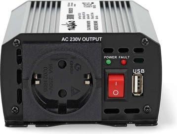 Nedis Auto Omvormer 300W – 12V / 230V – Stopcontact &amp;, Verzenden, Zo goed als nieuw