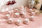ROYAL CROWN DERBY - Koffieservies (13) - Rougemont -, Antiek en Kunst