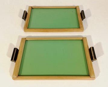Dienblad - Vintage design uit de jaren vijftig - Hout,