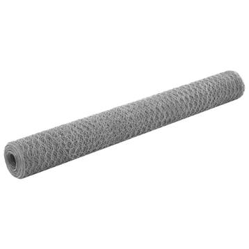 vidaXL Kippengaas 25x1,2 m gegalvaniseerd staal, Verzenden, Nieuw