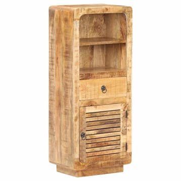 vidaXL Hoge kast 45x32x110 cm ruw mangohout, Huis en Inrichting, Verzenden, Nieuw