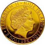 Niue. 2 Dollars 2017 Eurasian Beaver - Castor Fiber with