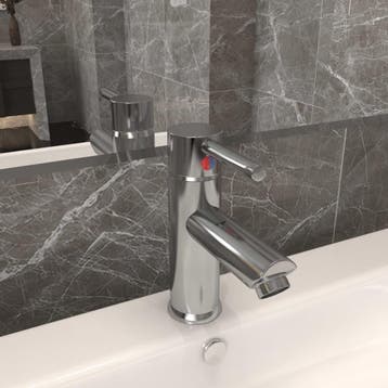 vidaXL Wastafelkraan 130x176 mm zilverkleurig, Doe-het-zelf en Bouw, Verzenden, Nieuw