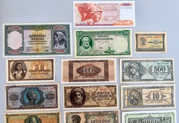Grèce. - 21 Banknotes - various dates (Sans prix de réserve)