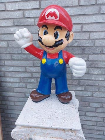 Statue, mooi afgewerkt beeld Mario Bros - 47 cm - polyrésine