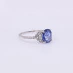 Zonder minimumprijs - Ring Platina - 2.72ct. tw. Saffier -, Nieuw