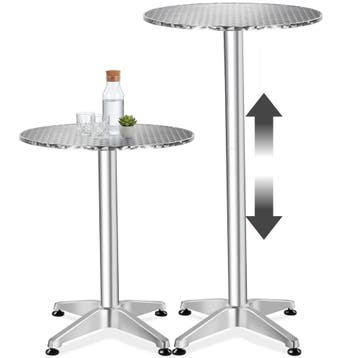 Aluminium bistrotafel Frederic Ø 60 cm, Verzenden