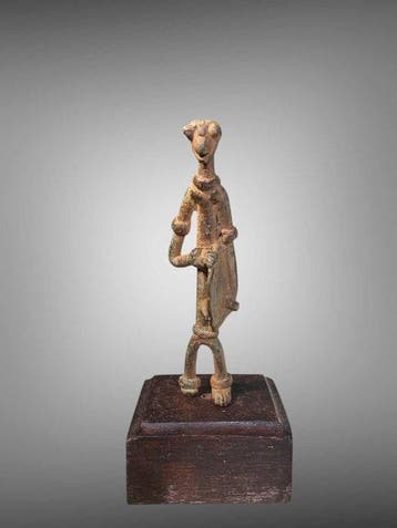 Bronze Dogon - GUERRIER en bronze - Dogon - Mali, Antiek en Kunst