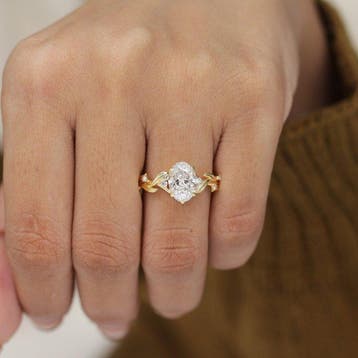 Ring - 14 karaat Geel goud - 2.10ct. tw. Diamant (Lab-grown), Nieuw