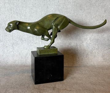 Beeld, Rennende Poema 31.5 cm (Zonder Minimumprijs) - 19 cm