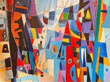 Nguyn V.L (1993) - Abstraction Narrative 60 80 cm