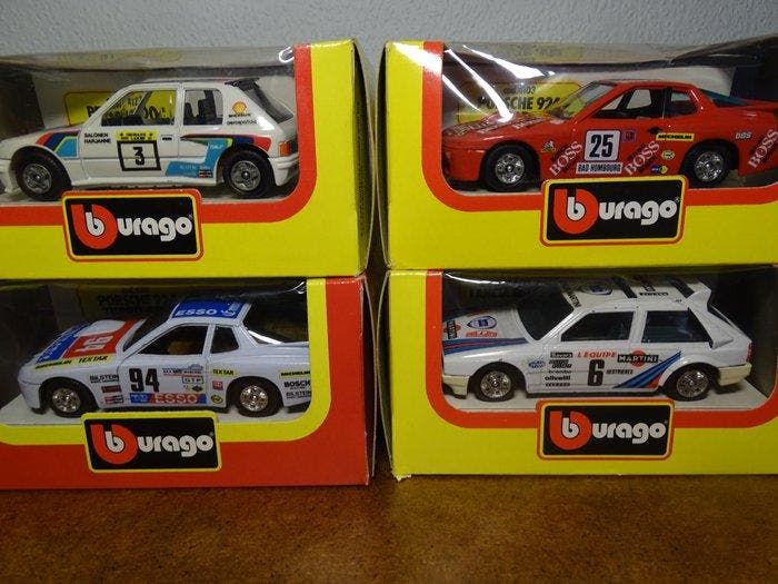 Bburago 1:43 - Voiture miniature (9) - Peugeot 205 Turbo 16;, Hobby en Vrije tijd, Modelauto's | 1:5 tot 1:12