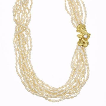 Collier - 18 carats Or jaune - baroques