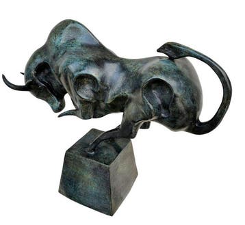 Figurine - Abstract Bull - Bronze