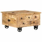 Salontafel 70x70cm | Retour Deal | 34% Korting!, 50 tot 100 cm, Verzenden, Vierkant, Nieuw