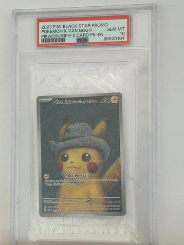 Pokémon Graded card - Pikachu, Pikachu with Grey Felt Hat, Nieuw