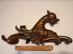sculptuur, ANTICO GRIFONE IN QUERCIA - 70 cm - Eik