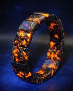 Prachtige natuurlijke Yooperlite-armband in geschenkdoos.