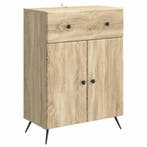 vidaXL Dressoir met lade Sonoma Eiken 66 x 34,5 x 90 cm, Maison & Meubles, Verzenden