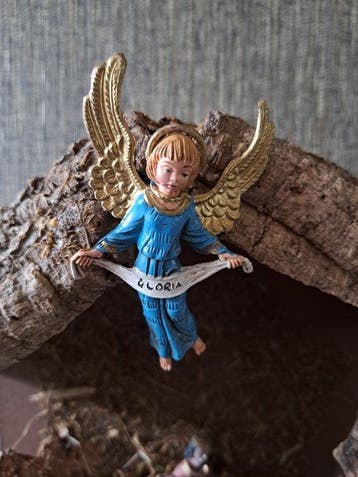 onbekend - Kerstdecoratie - kerststal met figuren - Hout -, Nieuw