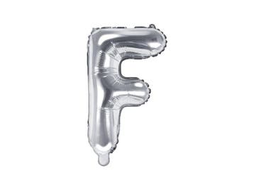Folie Ballon Letter F Zilver Leeg 35cm, Hobby en Vrije tijd, Verzenden, Nieuw