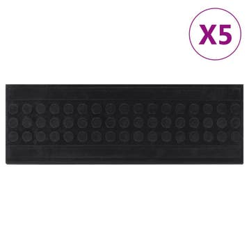 vidaXL Trapmatten 5 st 25x75 cm rubber, Doe-het-zelf en Bouw, Verzenden, Nieuw