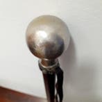 Wandelstok - Chroom, Leder, Antiek en Kunst