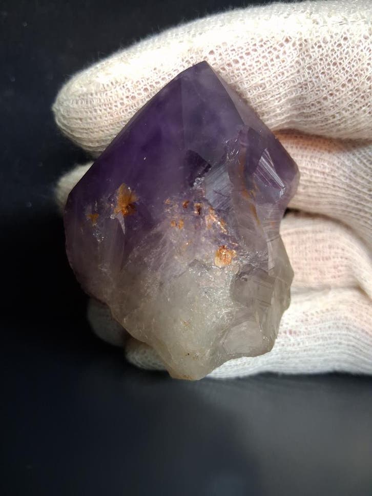 Rough amethyst - Amethyst Crystal Point - Raw Point with Roo, Bijoux, Sacs & Beauté, Accessoires Autre, Envoi