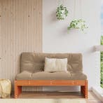 vidaXL Tuinstoel Midden Massief vurenhout Waskleur Bruin, Verzenden, Nieuw