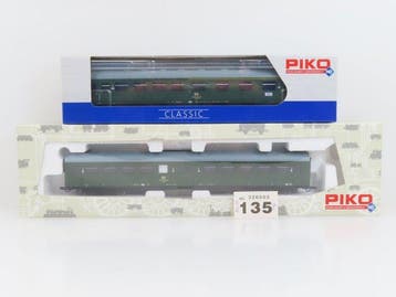 Piko H0 - 53056/53205 - Modeltrein personenwagen (2) - 2x, Nieuw