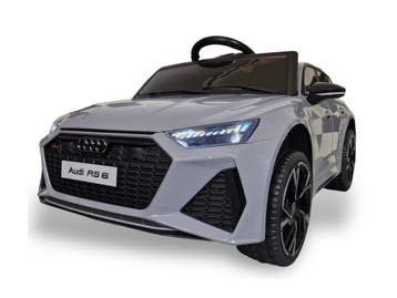 Audi RS6,12 volt elektrische kinderauto met rubberen banden,, Ophalen of Verzenden, Nieuw