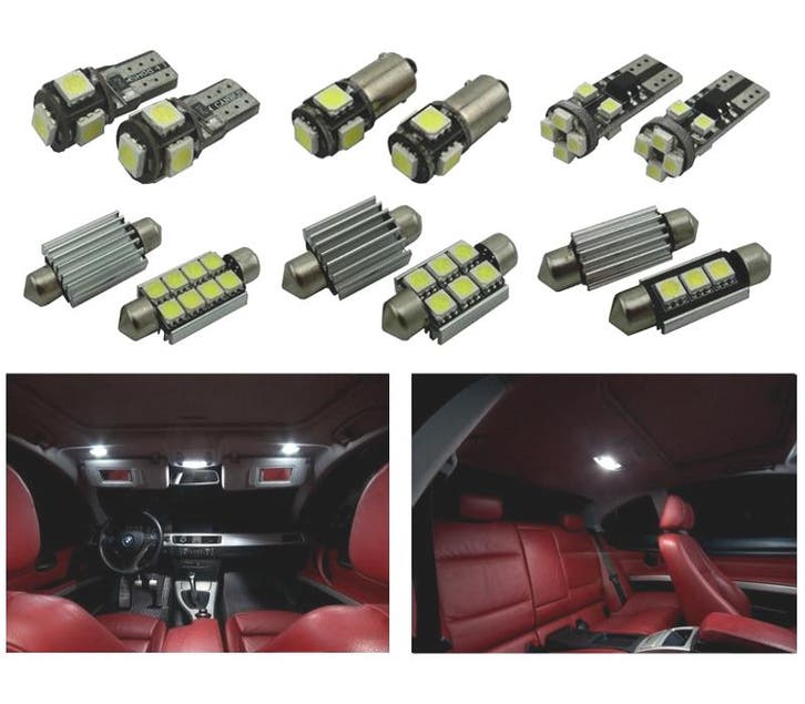 KIT 21 AMPOULES LED INTÉRIEUR POUR BMW SÉRIE 3 E92 COUPÉ 325, Auto-onderdelen, Verlichting, Verzenden