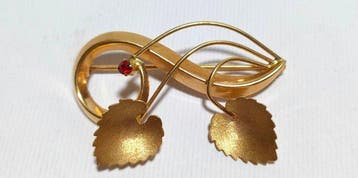 Broche - 18 karaat Geel goud, Handtassen en Accessoires