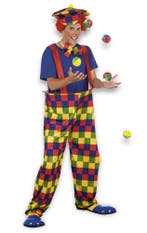 Clownspak Gekleurd M/L, Verzenden, Nieuw