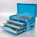 Datona Gereedschapskist drie lades - 4 lades gevuld - blauw, Ophalen of Verzenden