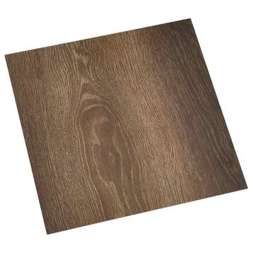 vidaXL Zelfklevende Vloerplanken Bruin en zwart 30,5 x 30,5, Verzenden