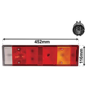 Iveco Turbo Daily 1996-1999 Achterlicht Rechts (Verlichting), Auto-onderdelen, Verzenden, Nieuw