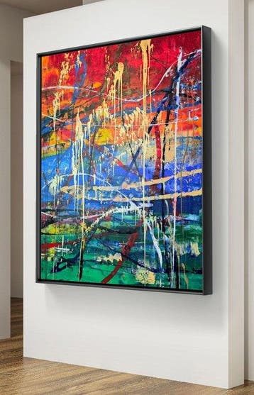 Micha Lenartowicz - Abstract Composition - XXL, Antiek en Kunst, Kunst | Schilderijen | Modern