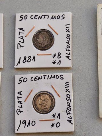 Espagne. Peseta 1881-2000 (Sans prix de réserve)