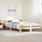 Massief Grenen Bedframe 135x190 | Tweede Kansje | OP = OP, Huis en Inrichting, Verzenden, Nieuw, Twijfelaar, Hout